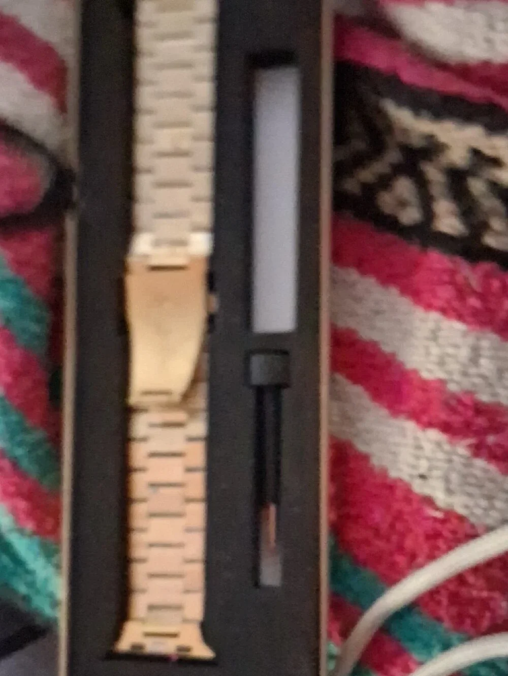 Gold Stainless Steel Link Watch Band - Missing Link/Part Read